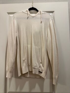 Samuelsohn wool and cashmere cream sweater
